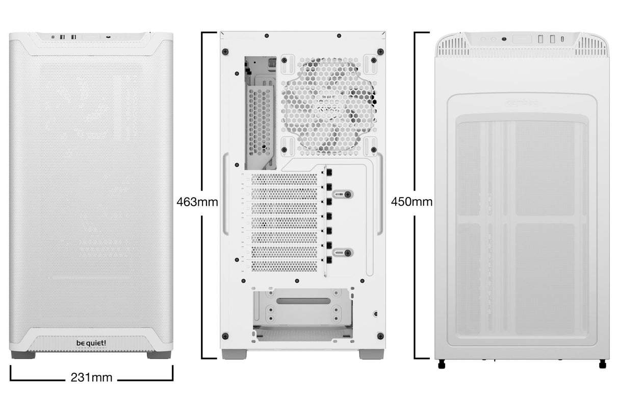 be quiet! PURE BASE 501 Airflow Window White (white) Be quiet