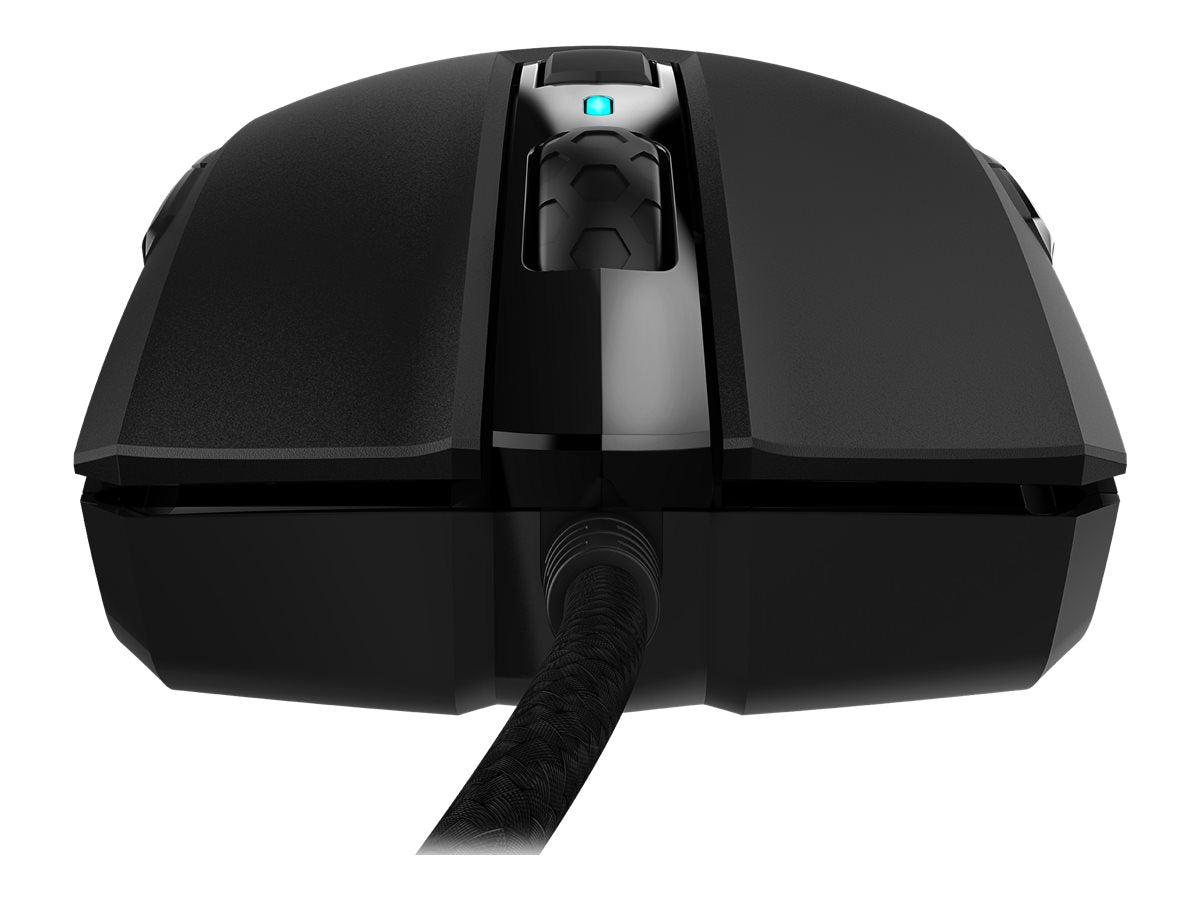 CORSAIR Gaming M55 RGB PRO Optisk Kabel Svart