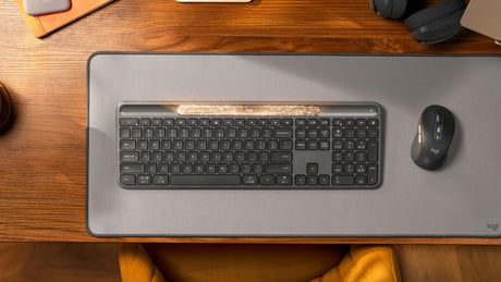 Logitech - Signature Slim Solar+ K980 Keyboard - Graphite (Nordic)