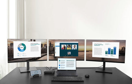 ASUS Triple Display USB-C Dock DC300 – vist i en samlet opsætning