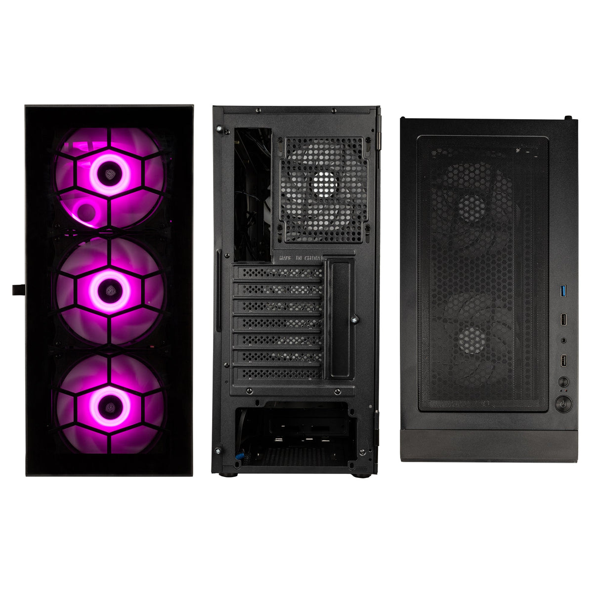 Kolink Observatory HF Glas ARGB Midi Tower Fodral - Svart