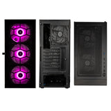 Kolink Observatory HF Glas ARGB Midi Tower Fodral - Svart