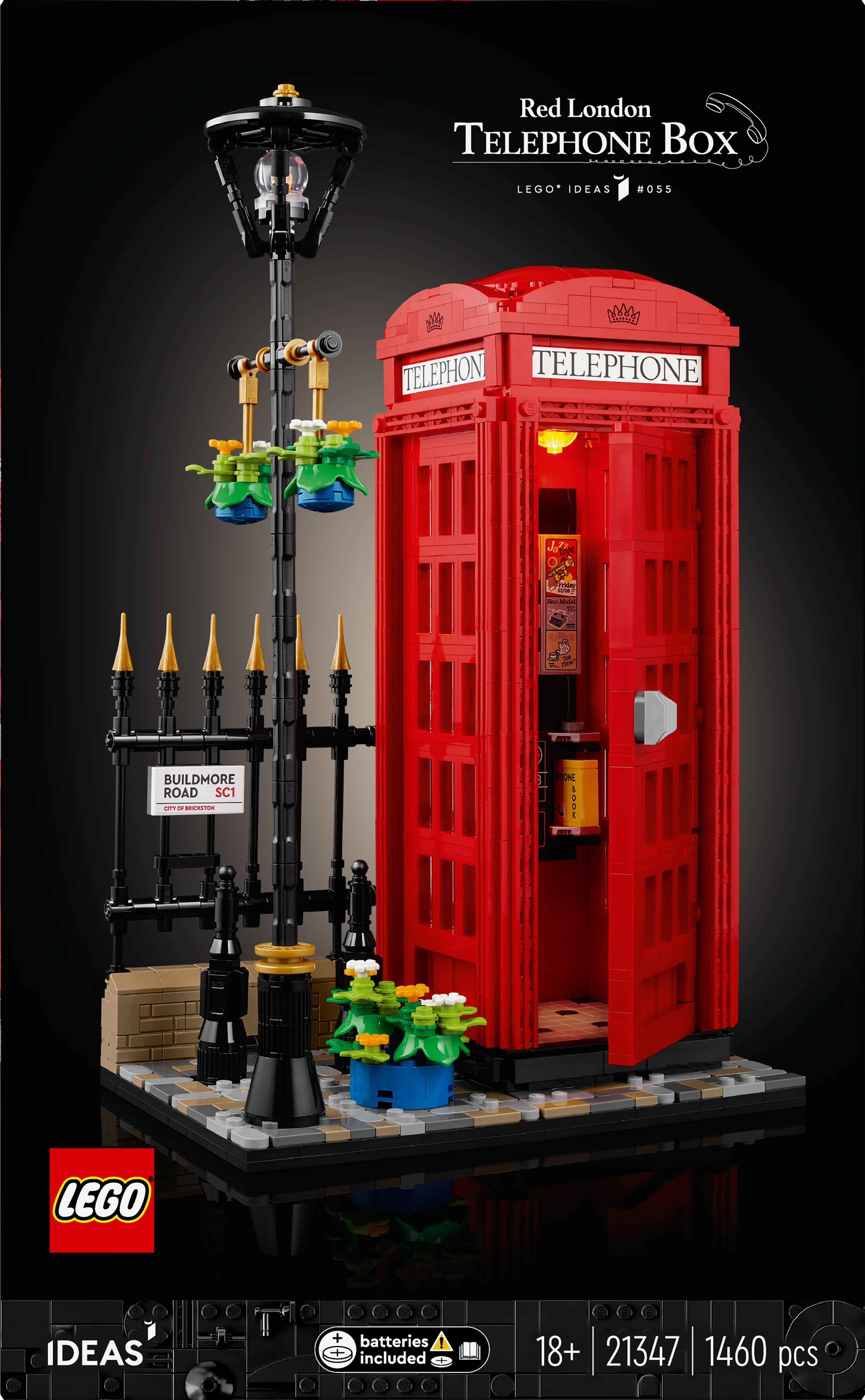 LEGO Ideas Röd London Telefonlåda 21347