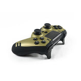 Steelplay MetalTech – trådløs controller i guld til PS4 og PC – set fra siden