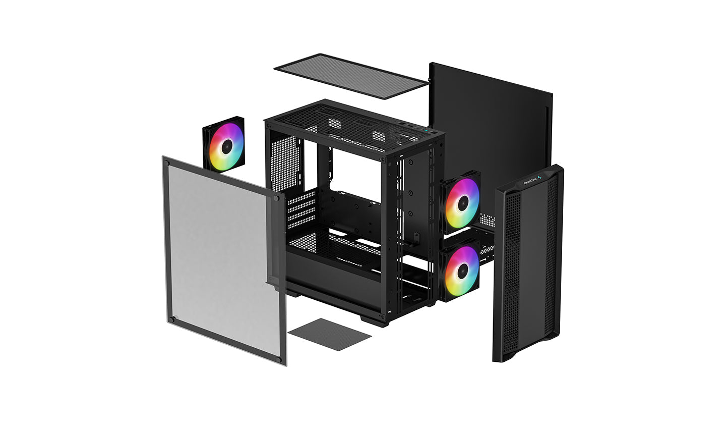 DeepCool CC360 A-RGB Micro-ATX-fodral, Svart