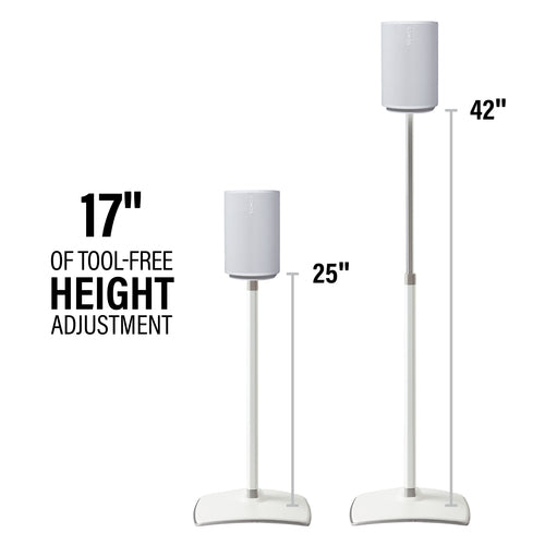 Sanus WSSE1A2 – justerbare standere til Sonos Era 100 – hvid – 2 stk. – produktbillede 5
