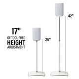 Sanus WSSE1A2 – justerbare standere til Sonos Era 100 – hvid – 2 stk. – produktbillede 5