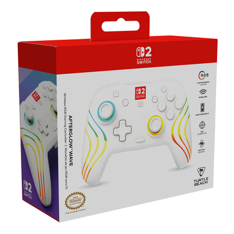 Turtle Beach Afterglow Wave Wireless – Switch-controller – Hvid – emballage skråt forfra