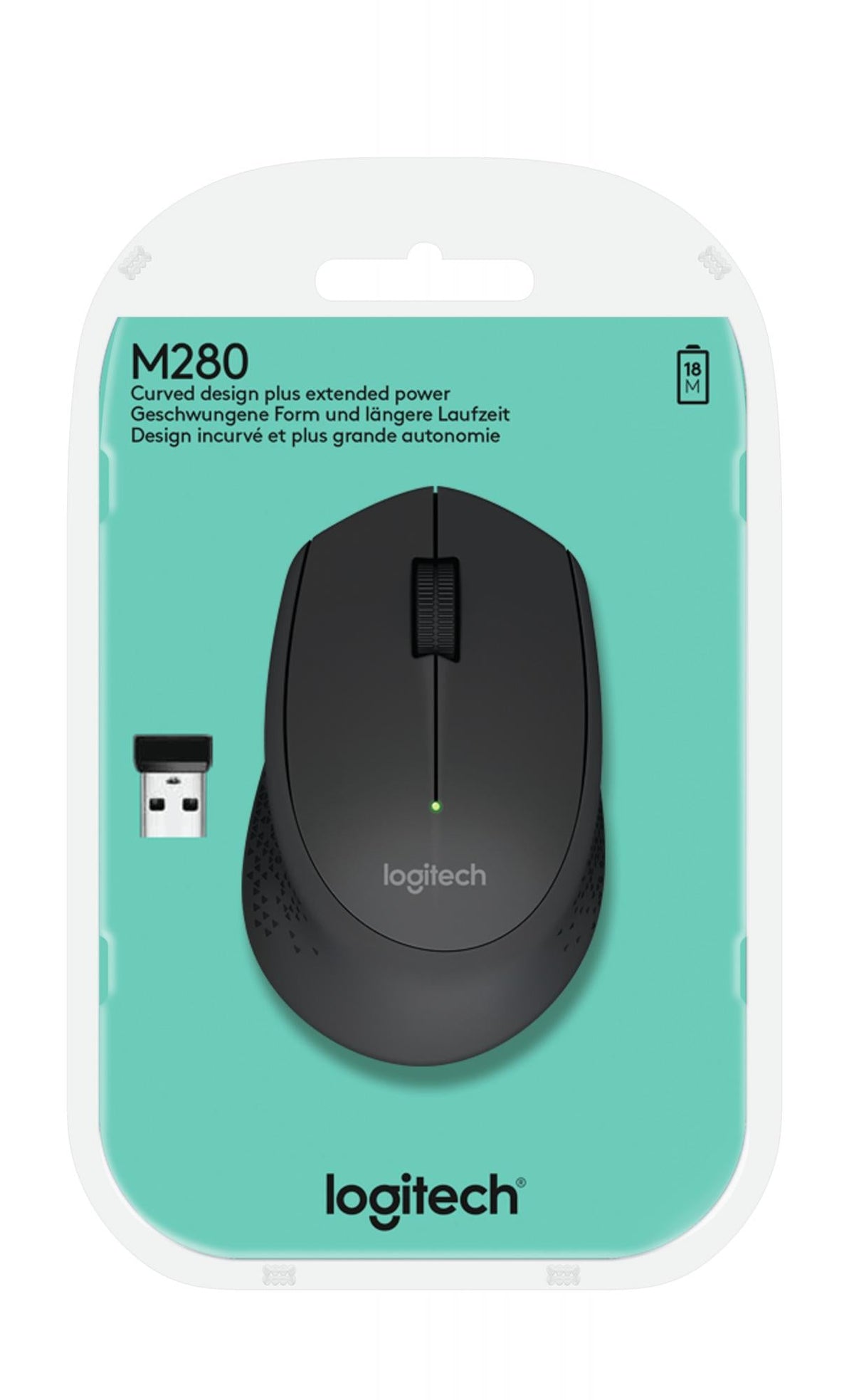 Logitech - Wireless Mouse M280 Black Logitech