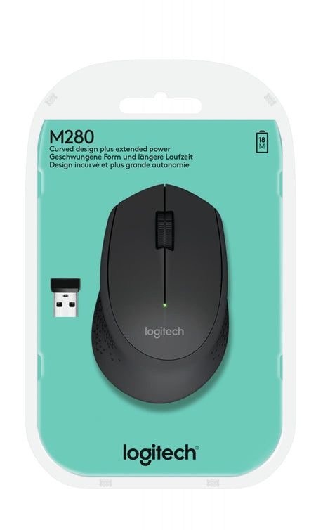 Logitech - Wireless Mouse M280 Black