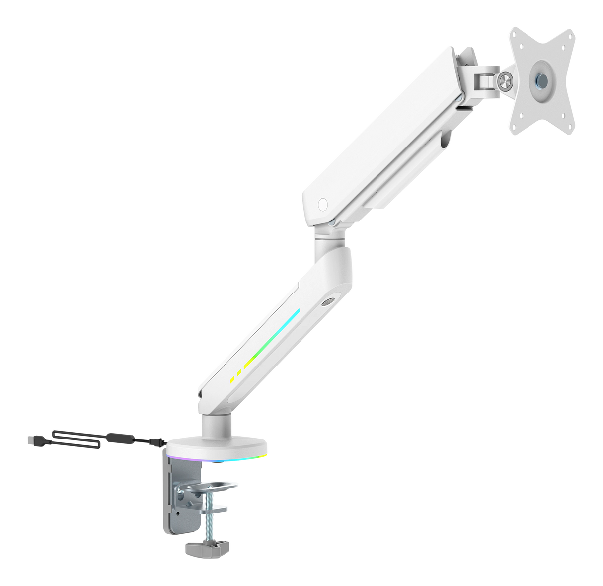 WA95 Premium Gaming Enarmat RGB-ljus Vit