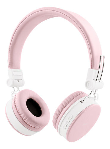 STREETZ Foldbart On-Ear Bluetooth Headset – Lyserød
