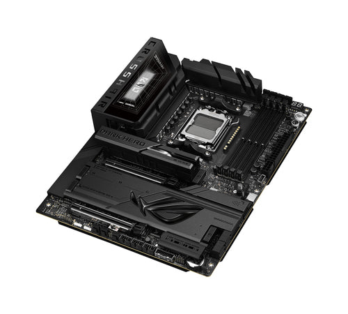 ASUS ROG CROSSHAIR X870E DARK HERO – skråt ovenfra