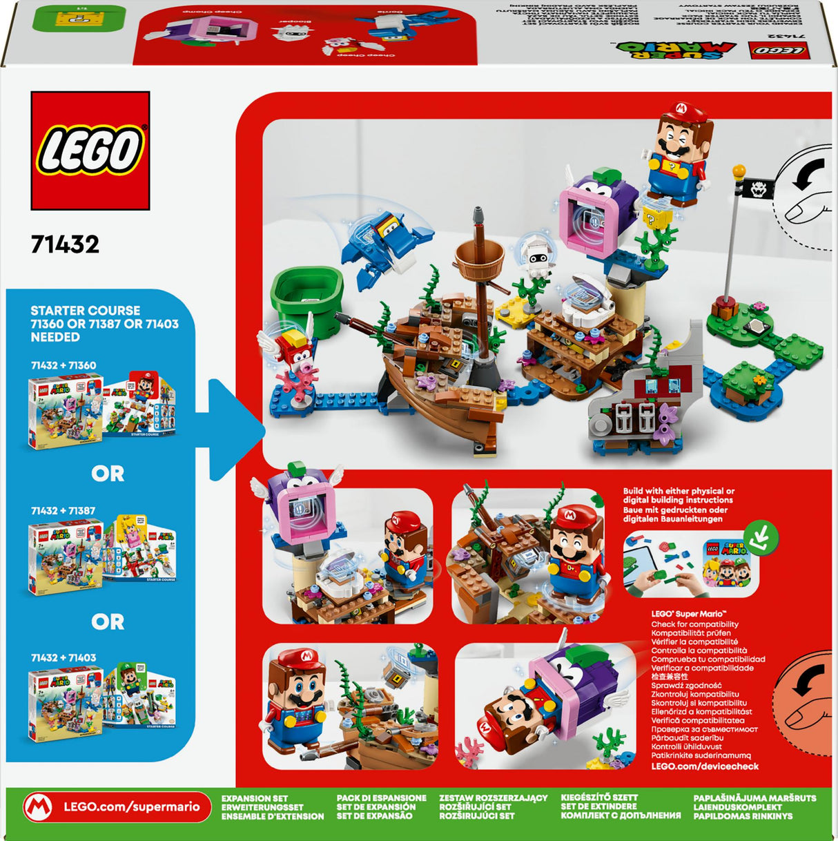 LEGO Super Mario - Dorries Sunken Shipwreck Adventure Expansion Set (71432)