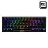 Sort Sharkoon SKILLER SGK50 S4 tastatur med tysk layout og RGB