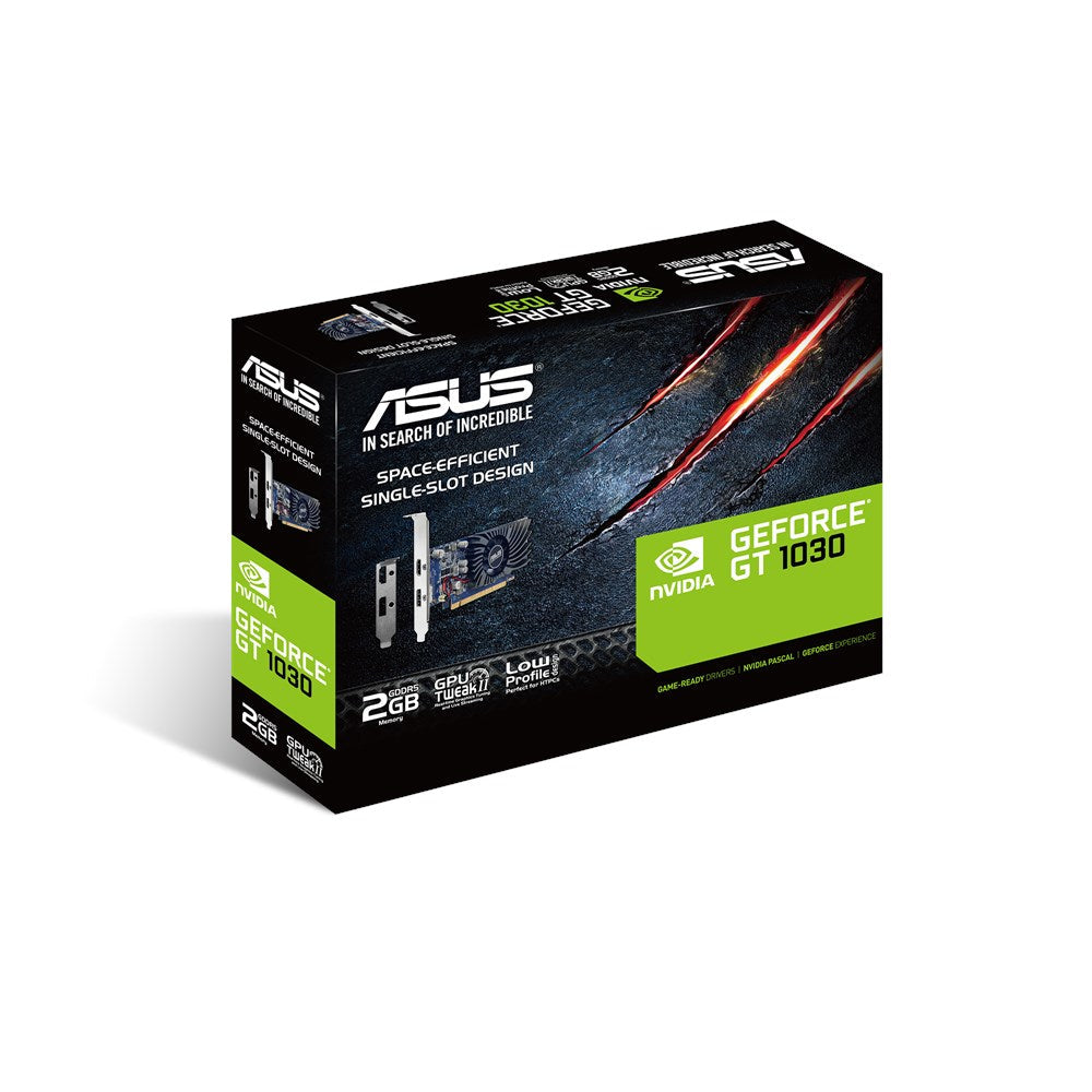 ASUS GeForce GT 1030 2GB GDDR5 (med Lågprofilfäste) (GT1030-2G-BRK)