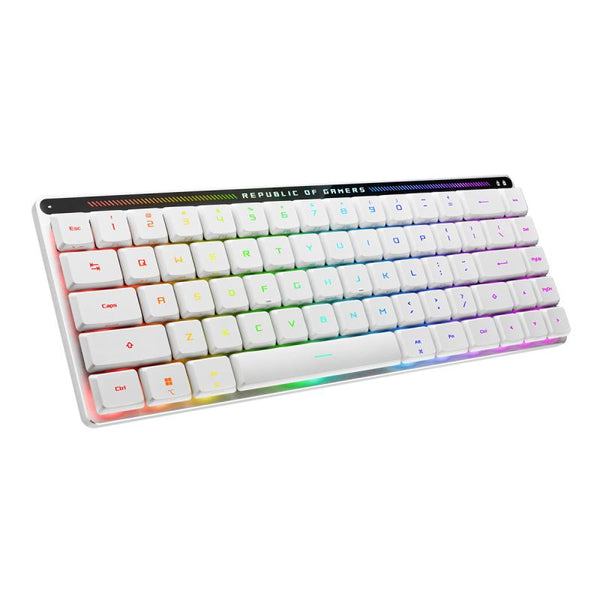 ASUS ROG FALCHION RX Low Profile 65 % kompakt trådlöst speltangentbord med RX Red Linear-brytare