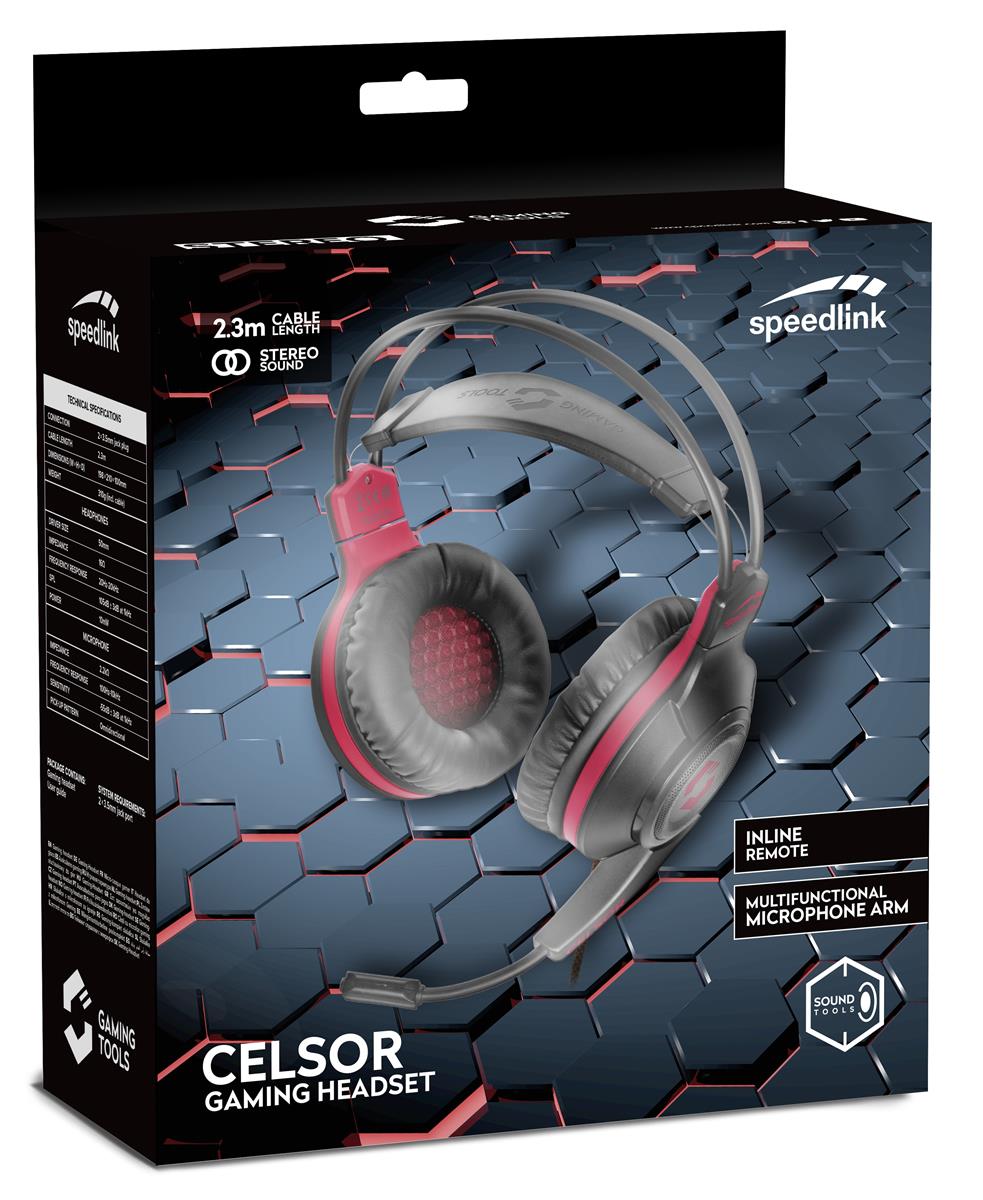 SpeedLink CELSOR Gaming Headset, Svart
