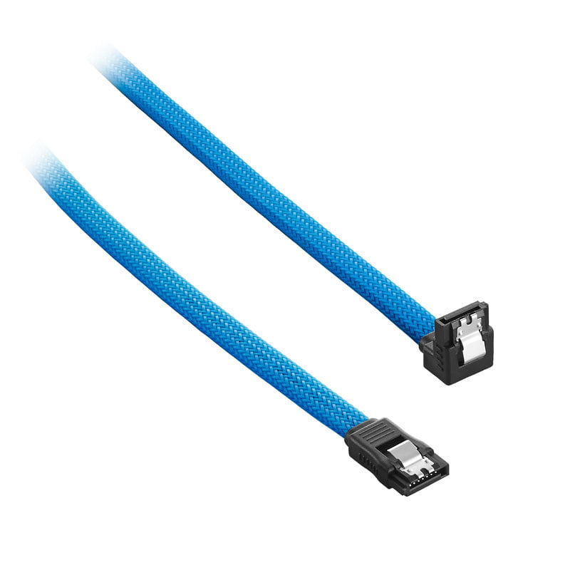 CableMod ModMesh Right Angle SATA 3 Kabel 30cm - Ljusblå