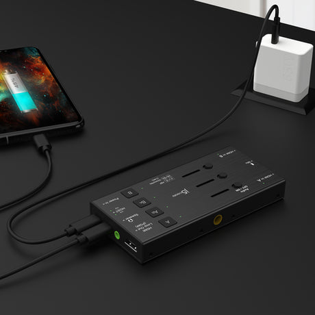 j5create JVA06 – Capture-enhed med to HDMI-indgange – Tilslutning ved tablet som eksempel
