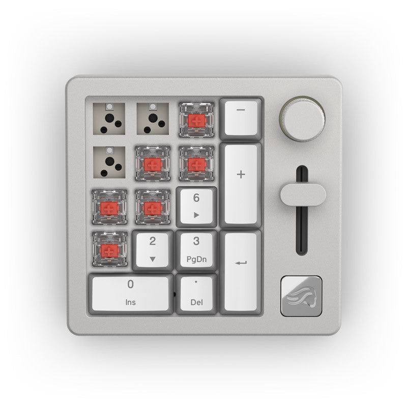 Glorious Numpad Förbyggd - Trådlös - White Ice