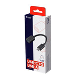 TRUST CALYX USB-C TIL USB-A ADAPTER KABEL