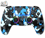 Deep Explorer Pro RGB Camo Blue – blå camouflage controller til PS5 – forside
