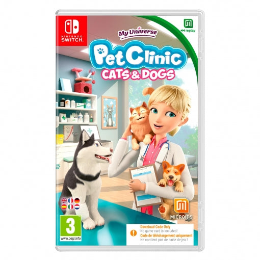MY UNIVERSE: PET CLINIC CATS & DOGS (Code in a Box) – omslag til Nintendo Switch