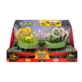 Pokémon Battle Disc Showdown med Pikachu vs. Larvitar i emballage