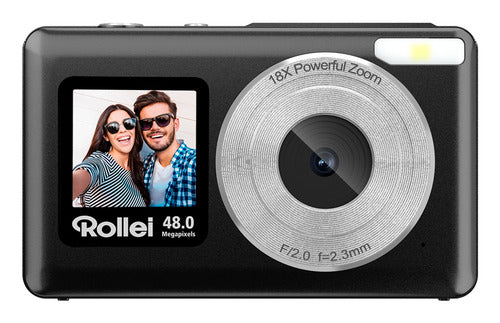 Rollei Compactline Pocket digitalkamera – sort – produktbillede