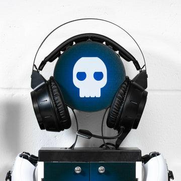 Numskull PS5-inspirerat blått och vitt spelkabinett