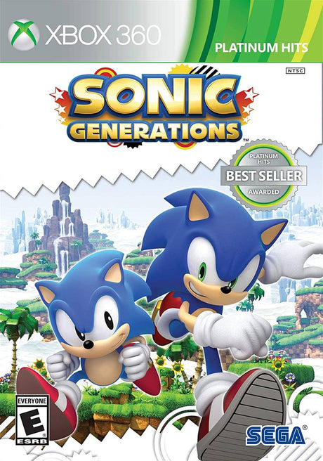Sonic Generations – Platinum Hits – import – Xbox 360 – spilomslag