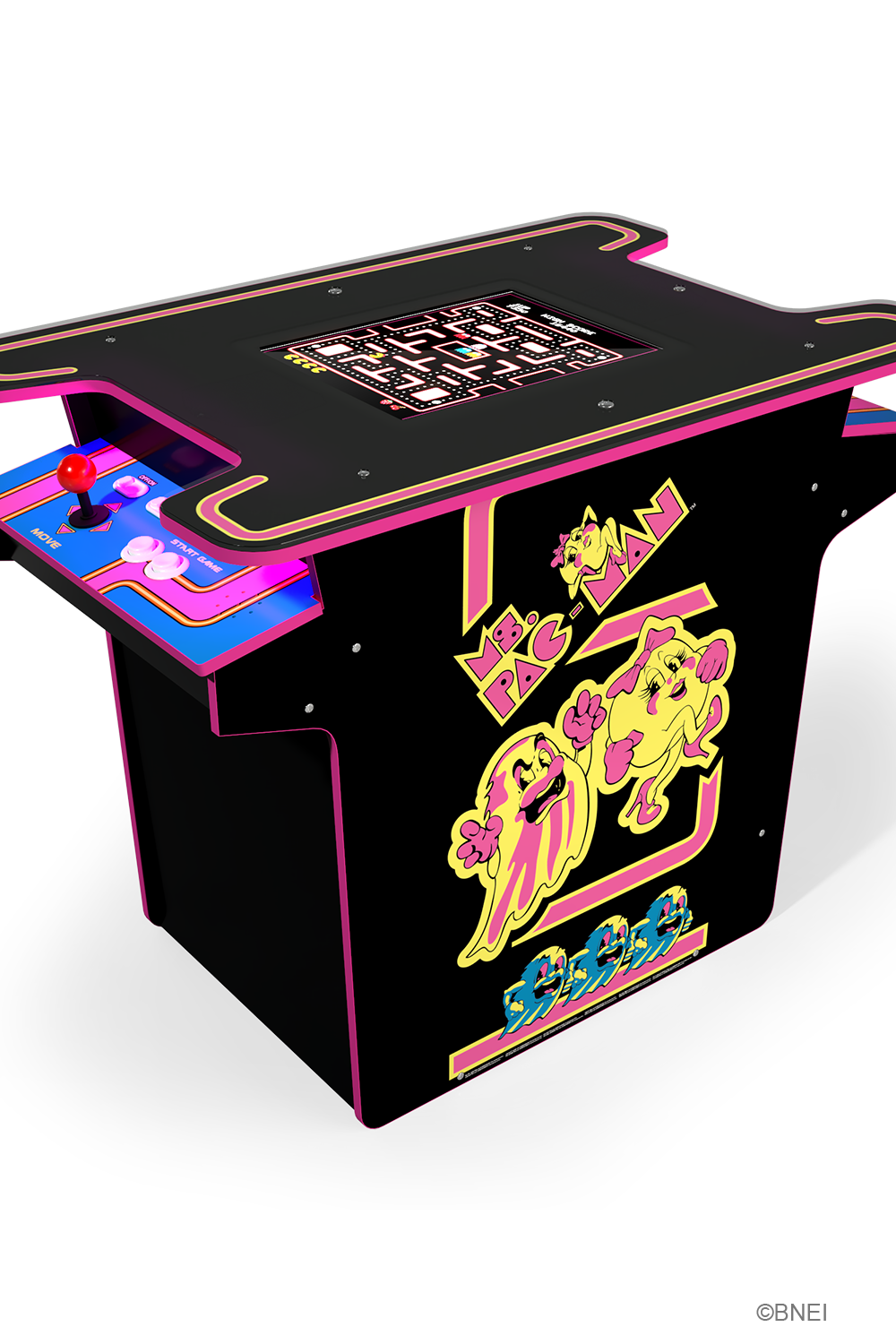 ARCADE 1 UP MS. PAC-MAN HEAD-TO-HEAD-BORD