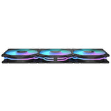 ASUS TUF GAMING TR120 ARGB 3IN1 Black – vist i en samlet opsætning (vinkel 2)