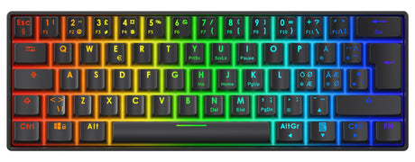 DK470 60% Mechanical Keyboard, Lubed Hot-Swap KTT Switches deltaco_gaming