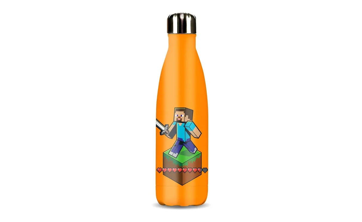 Minecraft Aluminium Dryckesflaska 600 ml – Orange 