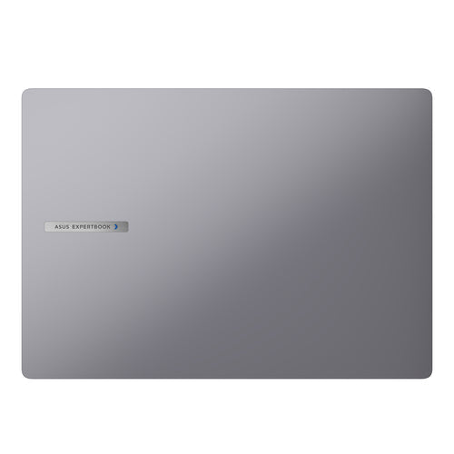 ASUS ExpertBook P3 PM3606CKA-MB0196X Copilot+ PC – lukket låg set ovenfra; tastaturlayout illustrativt