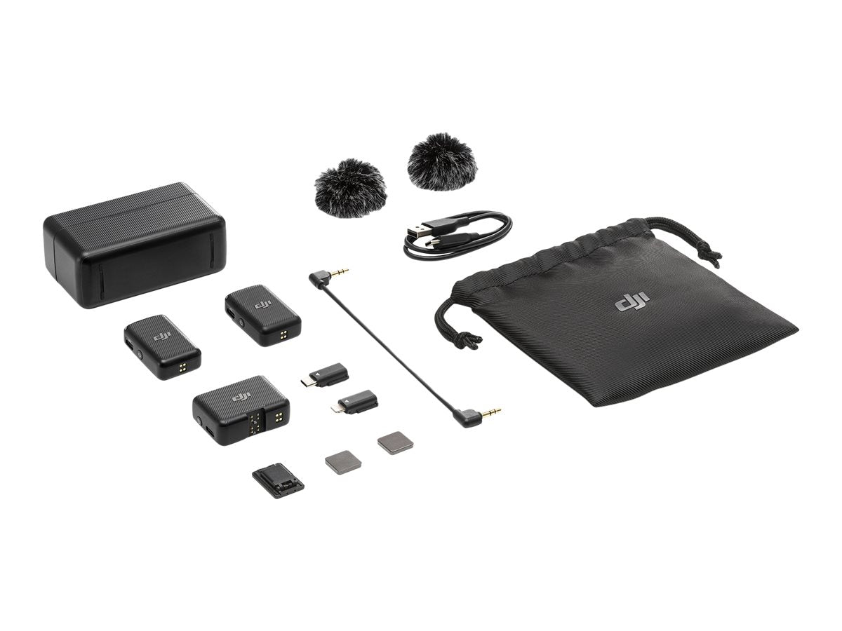 DJI Mic Trådlöst Mikrofonsystem Trådlöst Svart