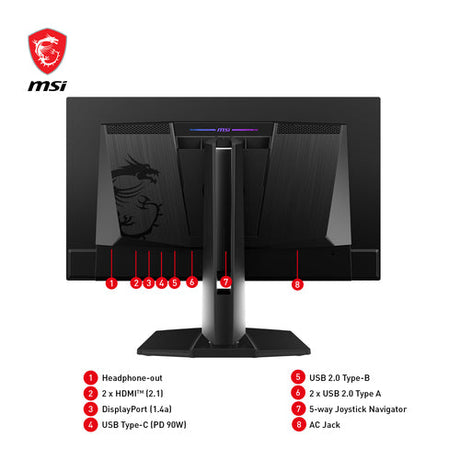 MSI MPG 271QRXDE QD-OLED – skærm – Sort