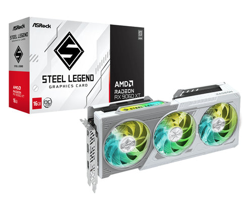 ASRock Radeon RX 9060 XT Steel Legend 16GB OC - produktbillede 1