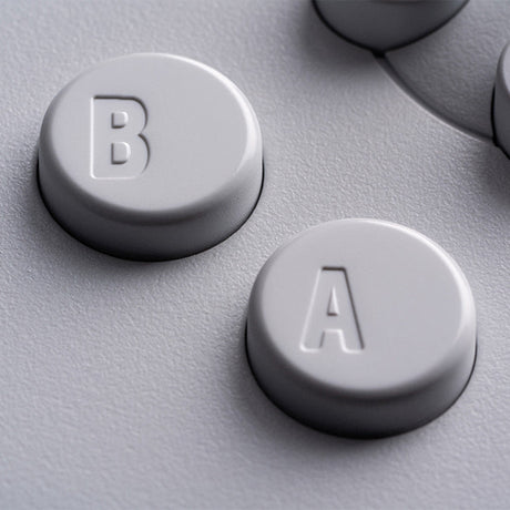 8BitDo 64 Bluetooth – retro-controller, hvid – A- og B-knapper