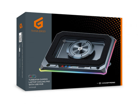 Conceptronic THYIA03B Gaming Notebook Cooler with USB Hub CONCEPTRONIC
