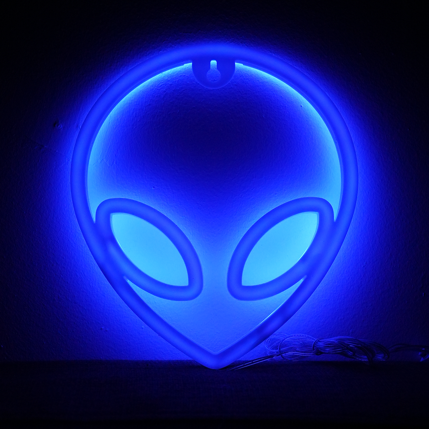 Alien Neon LED-lampa Blå