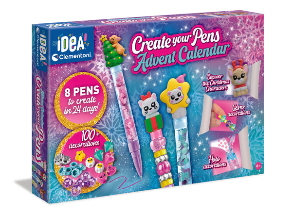 Clementoni Create Your Pens julekalender – 8 penne – 18485