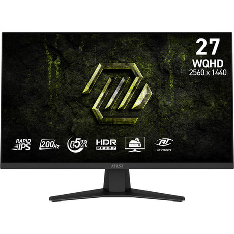 MSI MAG 274QF E20 – 27″ WQHD Rapid IPS-skærm, 200 Hz – skærmens egenskaber