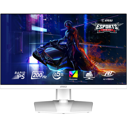 MSI MAG 274QRFW E20 – 27″ gamingskærm, 2560 × 1440, 200 Hz, hvid