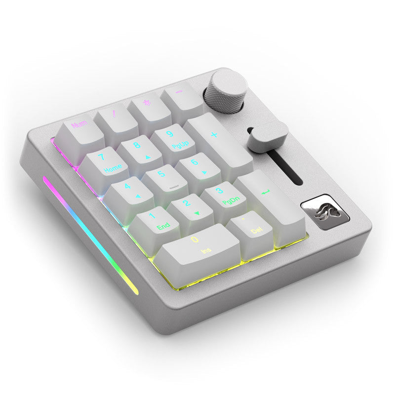 Glorious Numpad Förbyggd - Trådlös - White Ice