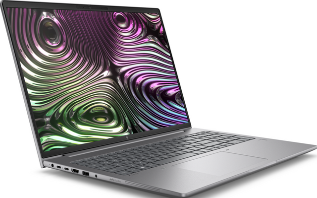 HP ZBook X G1i 16 tommer mobil workstation i sølv, produktfoto