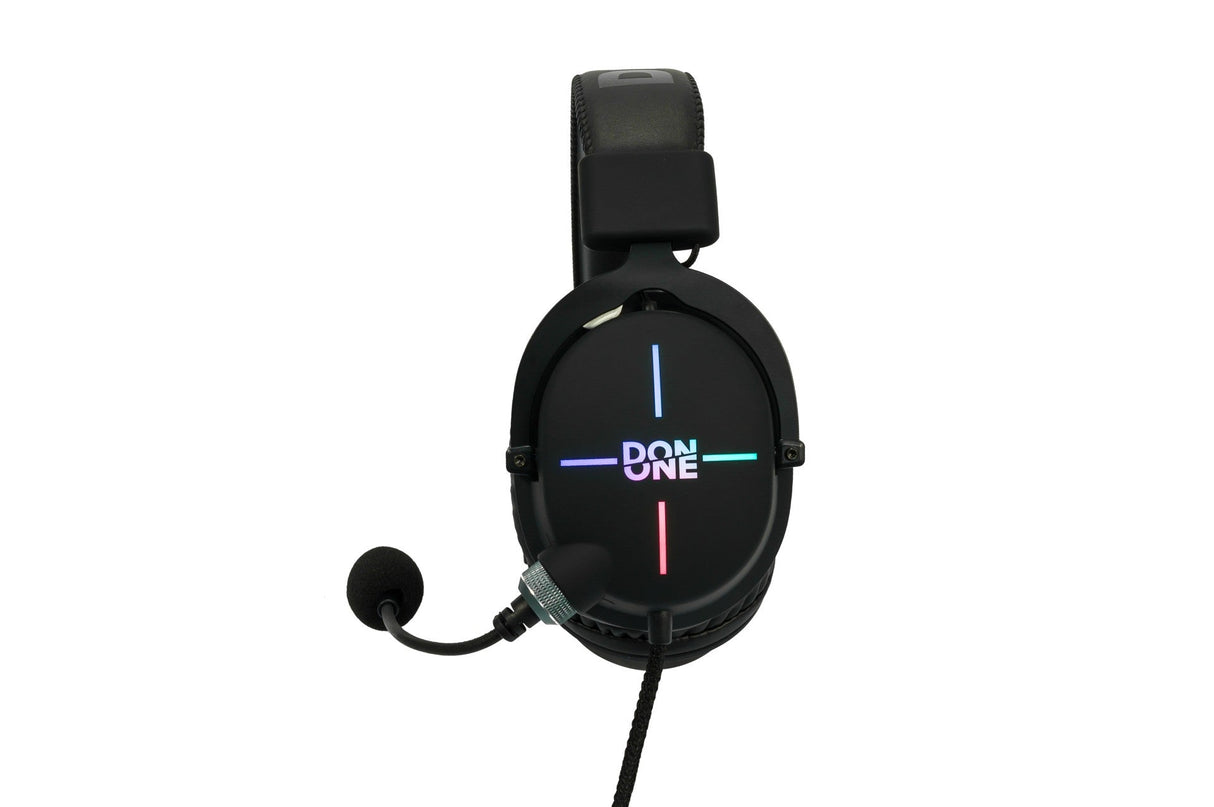 DON ONE - GH300 RGB MK2 spelhörlurar med avtagbar mikrofon