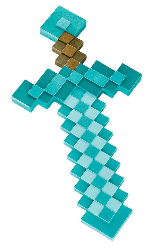 Minecraft Plast Diamond Sword
